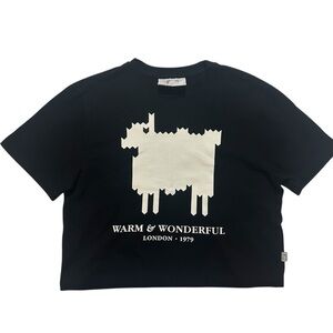 Warm & Wonderful x Rowing Blazer Cropped Sheep Tee - Black XS